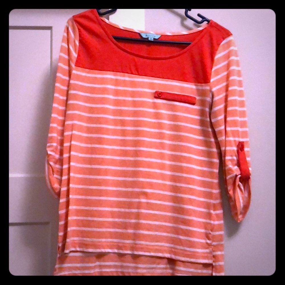 3/4 striped shirt